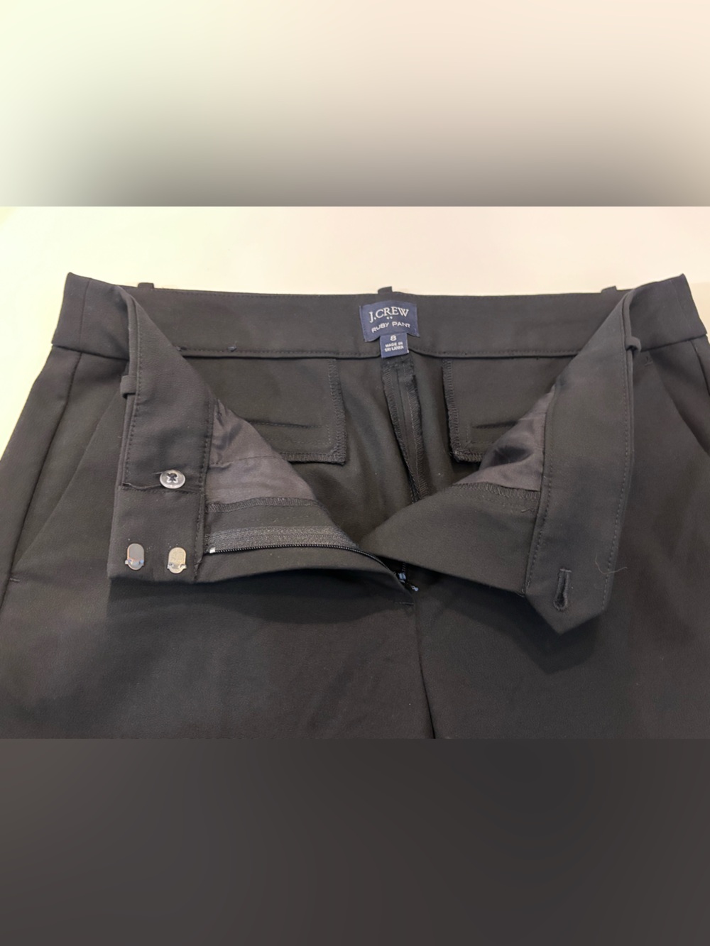 J Crew Ruby Pants, Women’s Black Size 8 - Picture 3 of 12